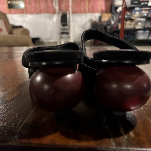 MNG Black Strappy Heels - Picture 5 of 6